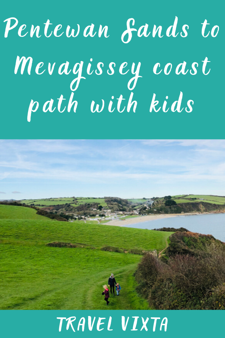 Pentewan Sands to Mevagissey coast path with kids