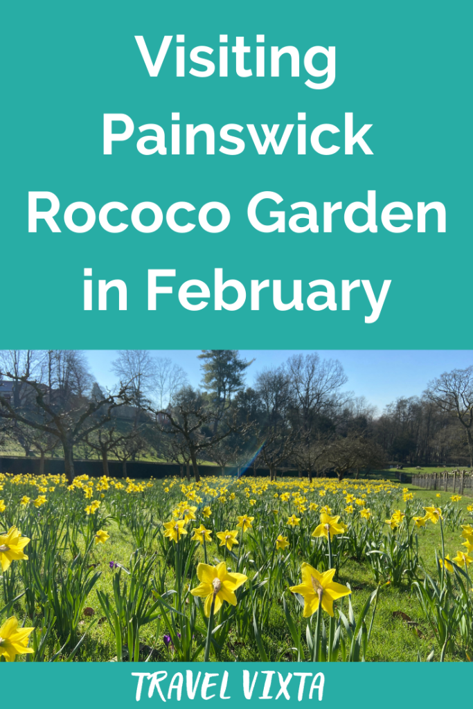Painswick Rococo Garden February Snowdrops Daffodils